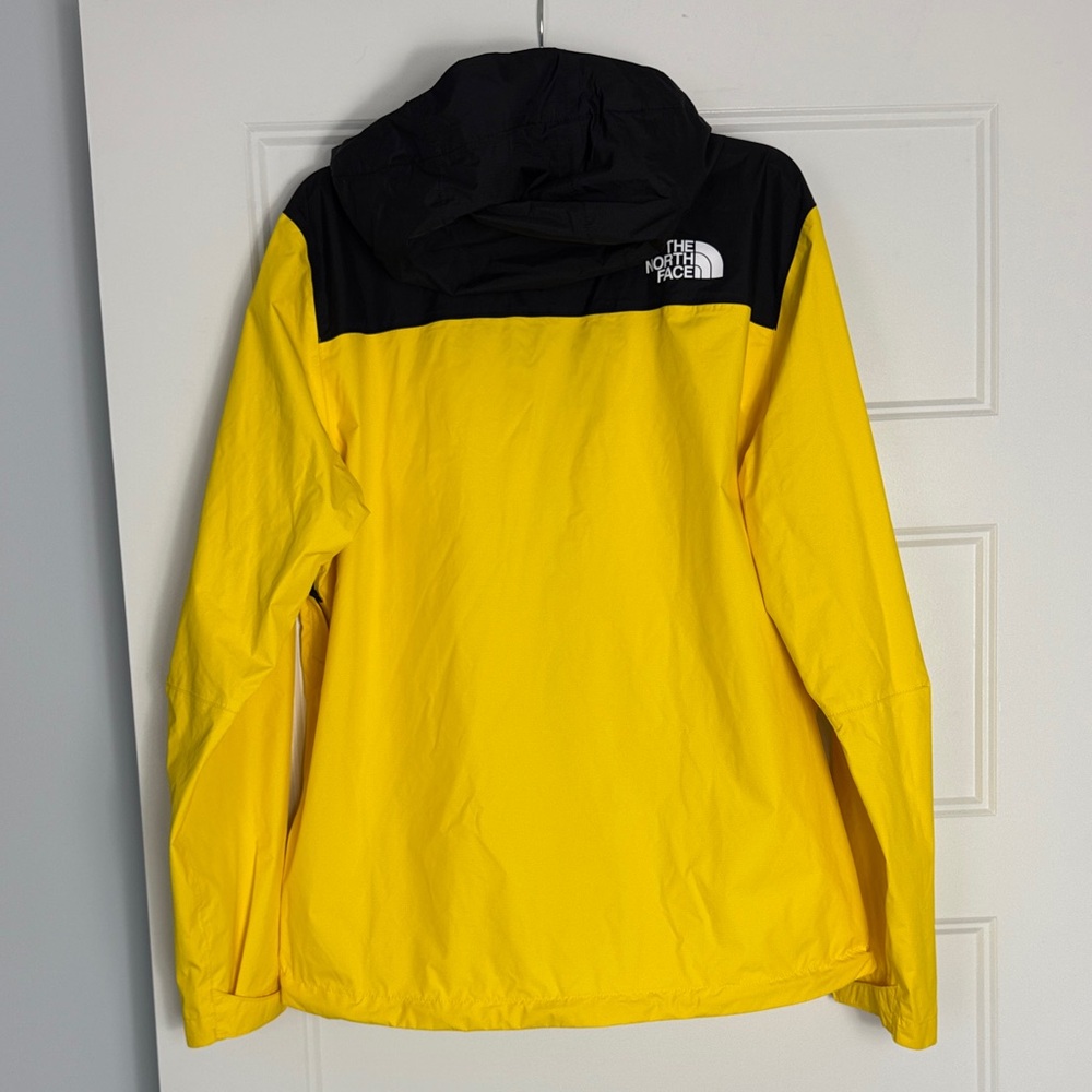 The North Face Men's lightning Yellow and Black Raincoat - Picture 5 of 6
